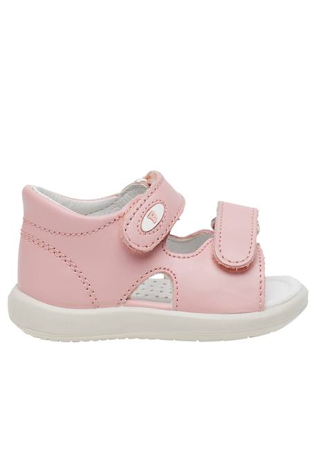 Sandales ouvertes à scratch new river Blanc-+Marine-+Rose- 11 - vertbaudet enfant 