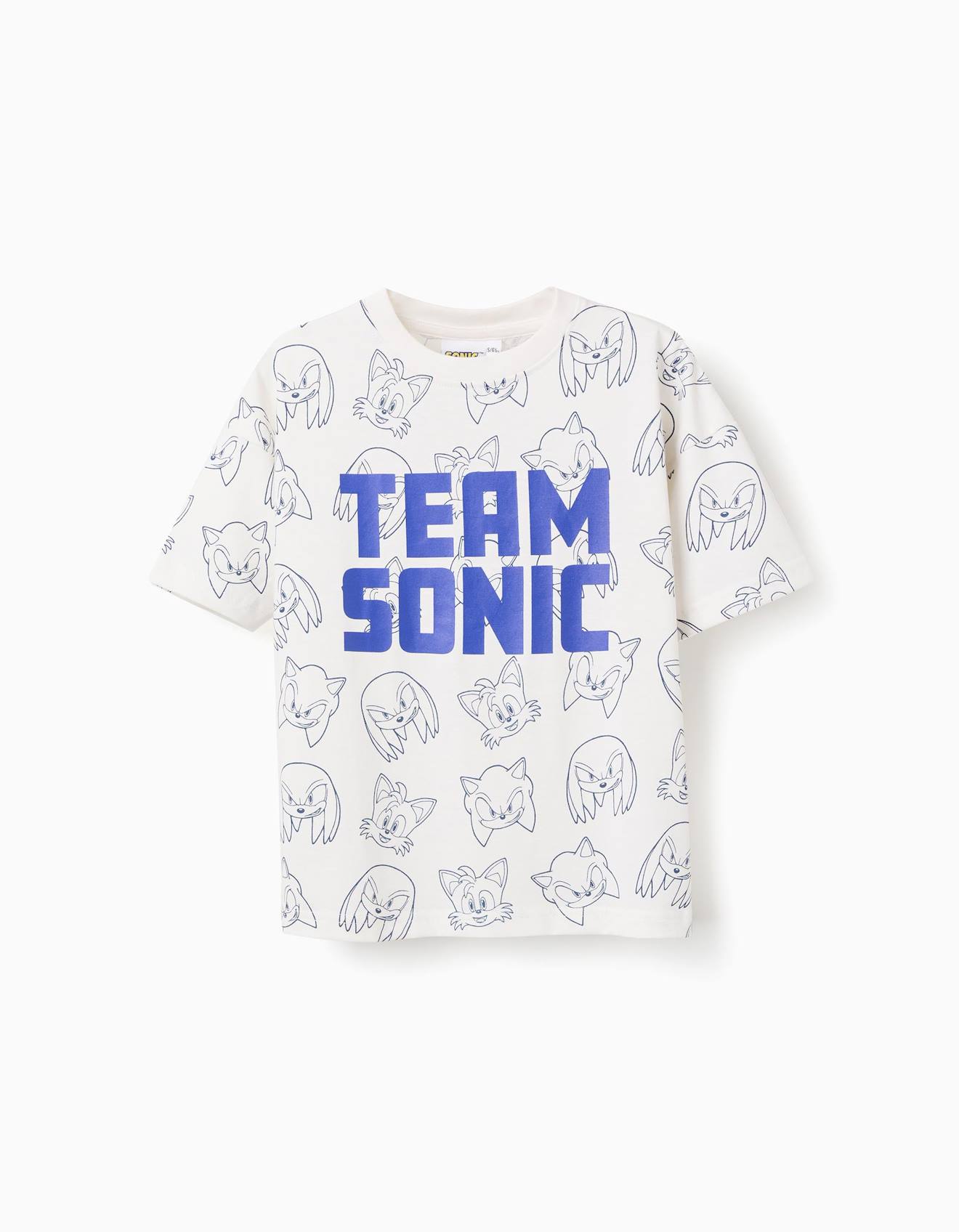 T-shirt En Coton Avec Imprim Team Sonic Blanc 12 €