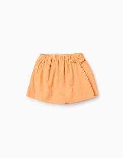 Jupe-short en coton avec nœud décoratif  - vertbaudet enfant