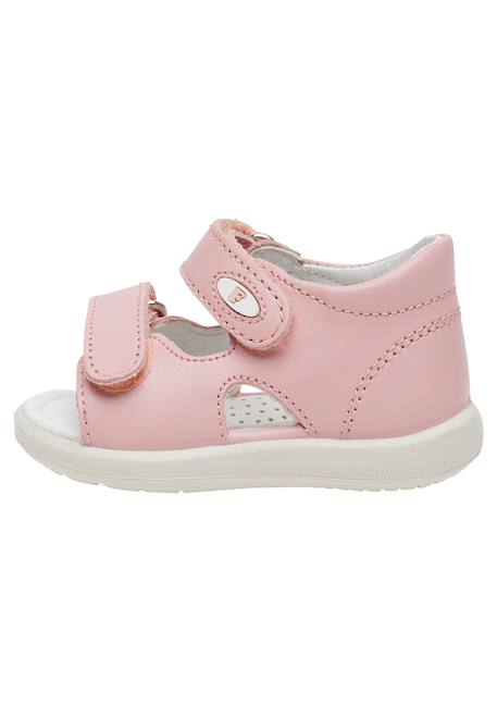 Sandales ouvertes à scratch new river Blanc-+Marine-+Rose- 13 - vertbaudet enfant 