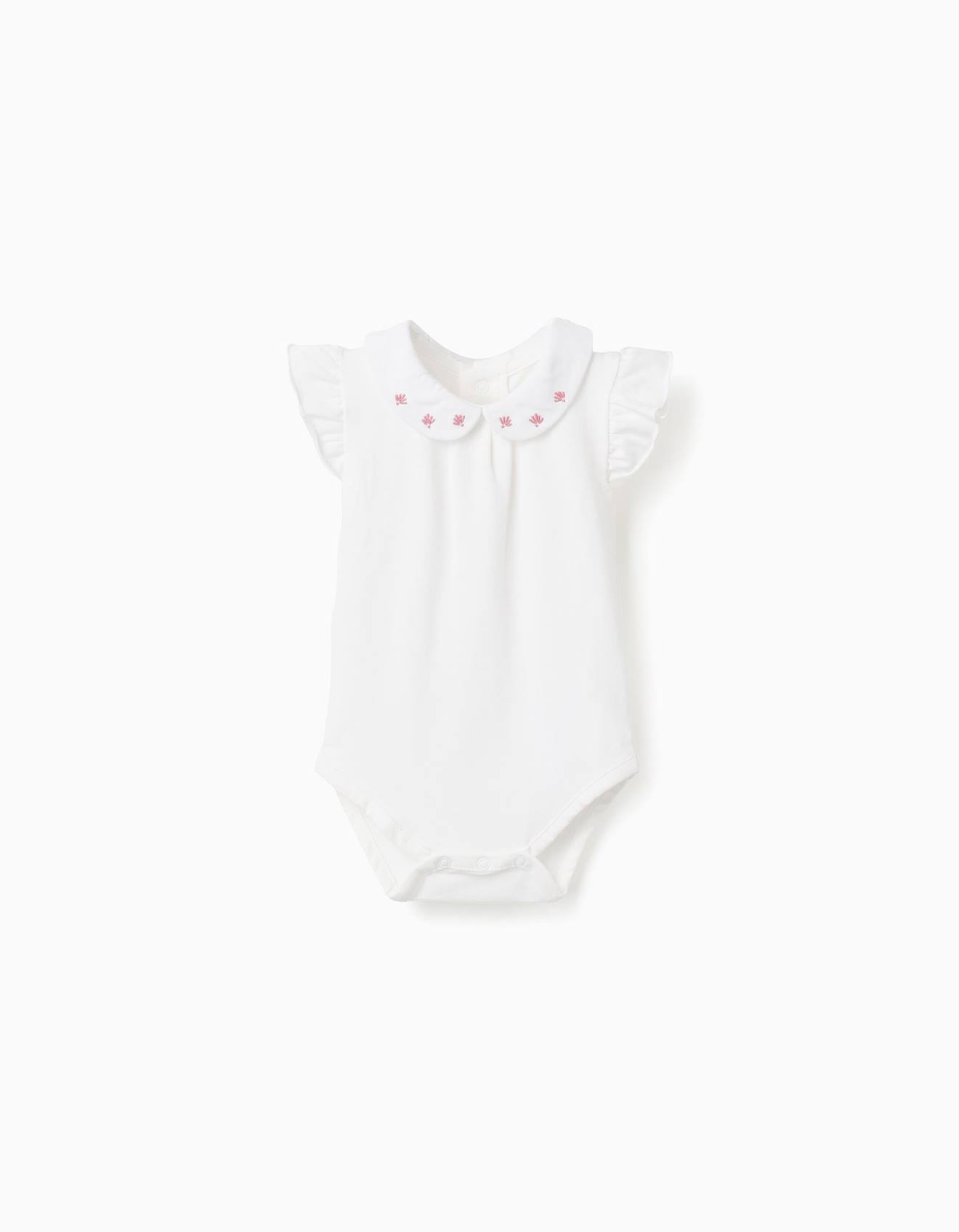 Body Manches Courtes Avec Col Brod Blanc 15 €