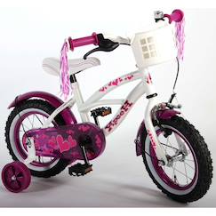 -Vélo enfant heart cruiser 12 pouces blanc violet