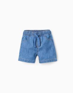-Short midi en jean à enfiler