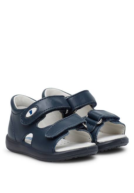 Sandales ouvertes à scratch new river Blanc-+Marine-+Rose- 7 - vertbaudet enfant 