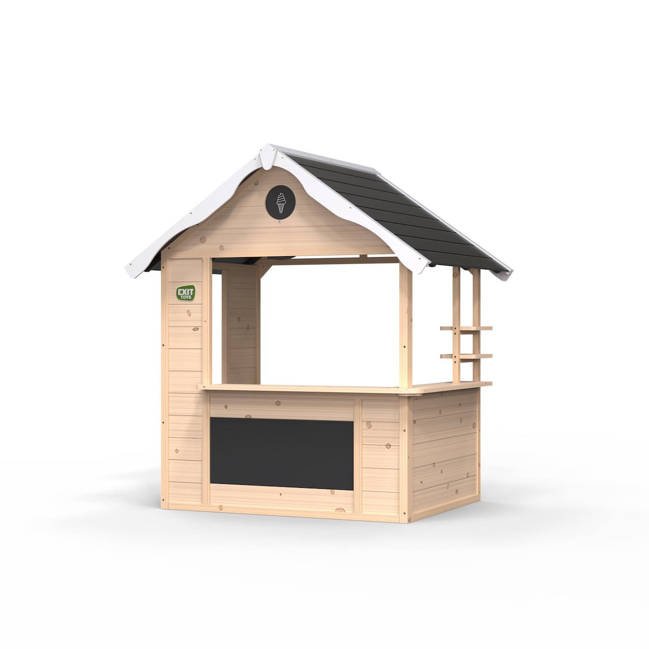 Maisonnette En Bois Fsc Roue Jeux De Rôle Hika Naturel