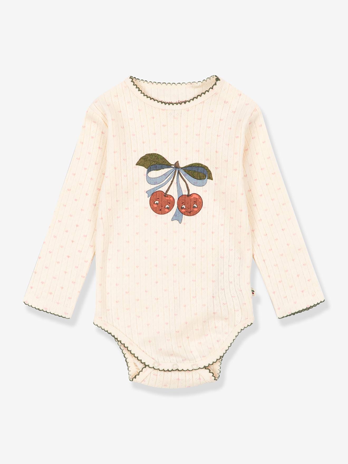 Body manches longues bébé beige