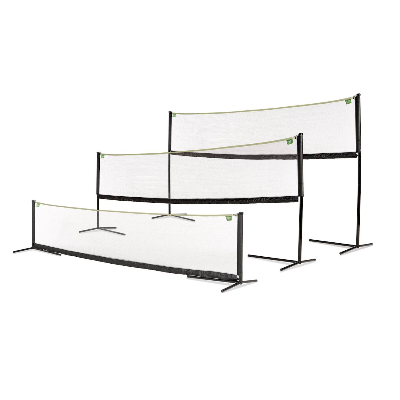 Filet De Sport Réglable 243x500cm - Volley-ball, Badminton, Tennis Noir