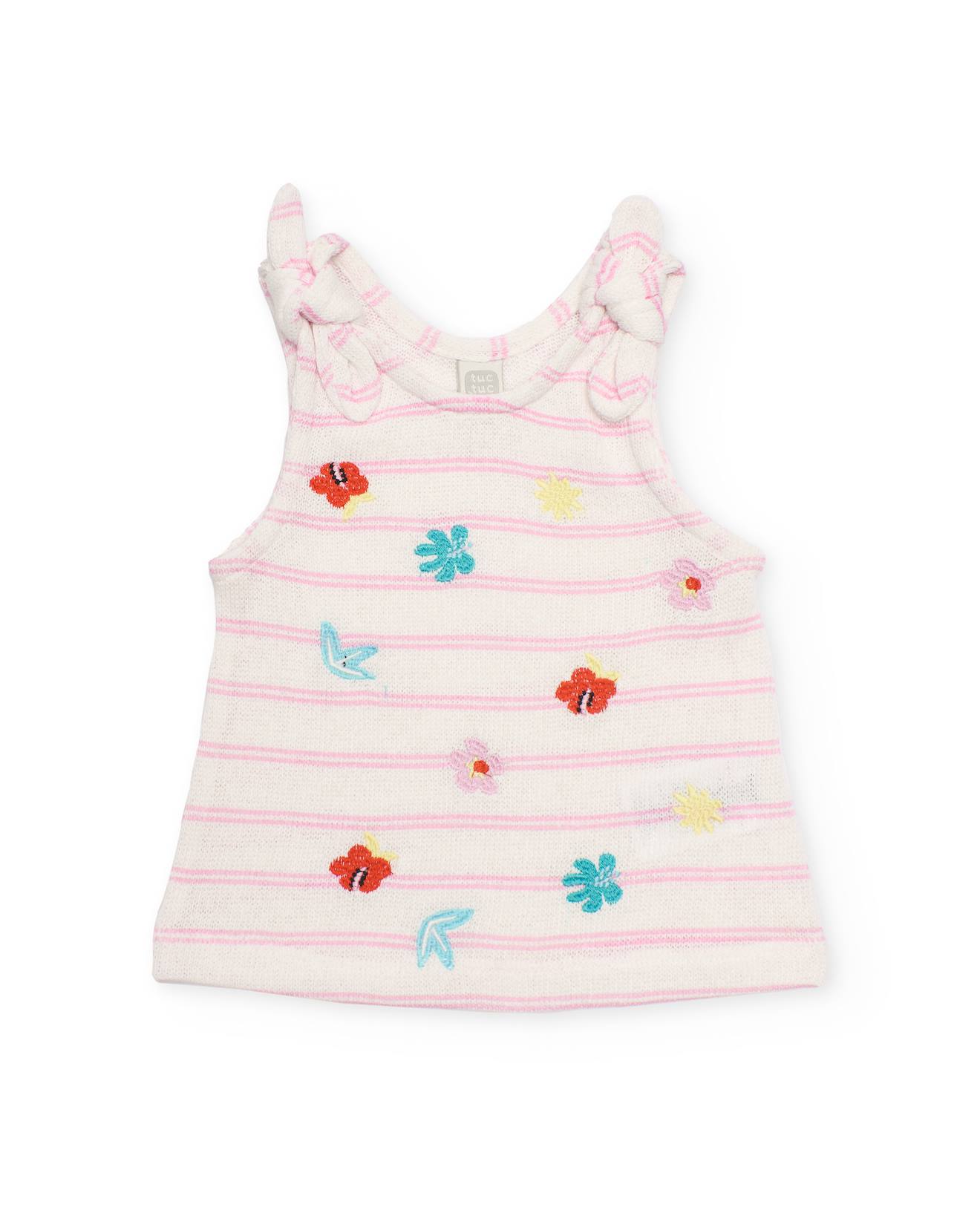 Dbardeur Fille En Tricot Avec Dtails Brods Rose 21 €