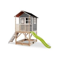 Maisonnette en bois fsc pilotis bac sable loft 500  - vertbaudet enfant