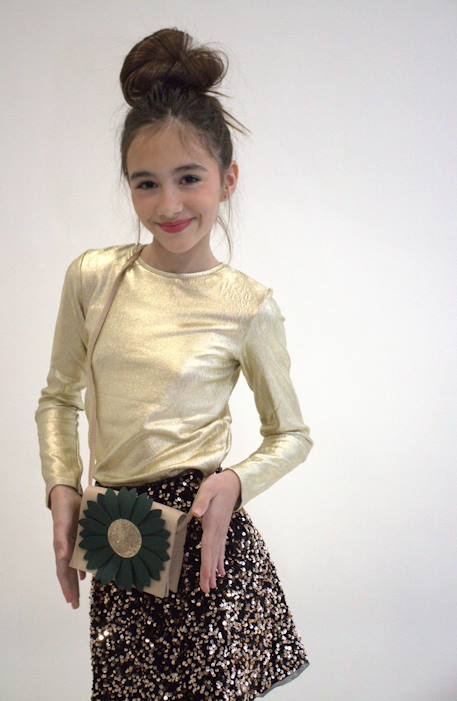 Sac bandoulière flora marguerite Bleu+Kaki & beige+Rose & gris 4 - vertbaudet enfant 