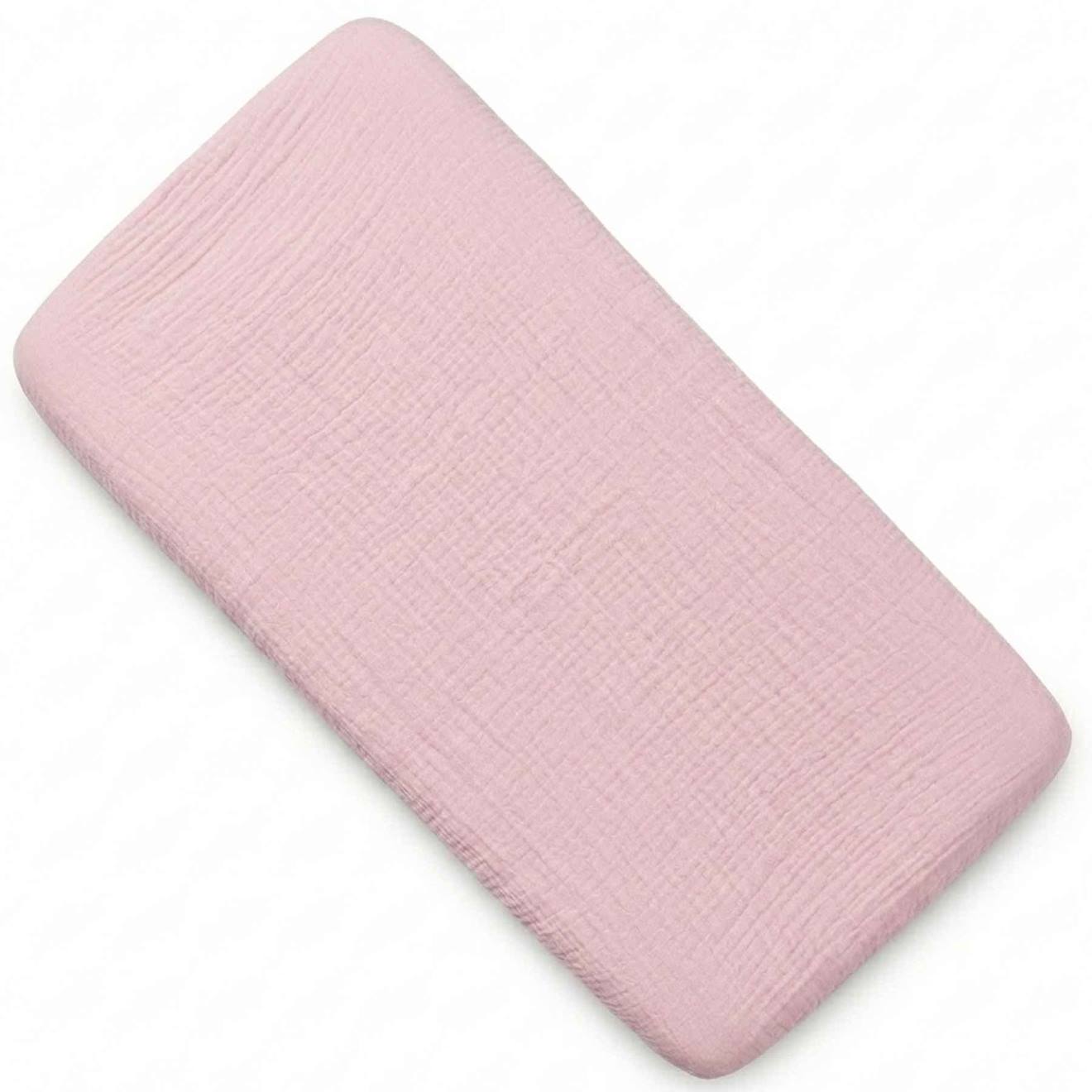 Drap Housse Berceau En Gaze De Coton Jeanne Rose