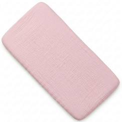 -Drap housse berceau en gaze de coton jeanne