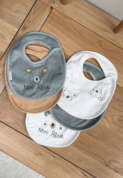 Lot de 5 bavoirs bébé mini rêve  - vertbaudet enfant
