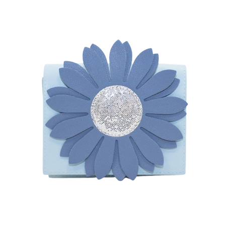 Sac bandoulière flora marguerite Bleu+Kaki & beige+Rose & gris 2 - vertbaudet enfant 
