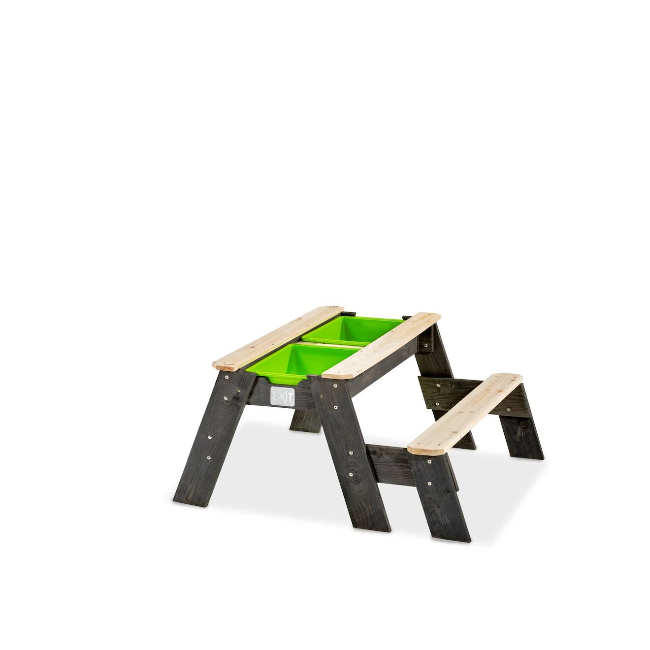 Table D'activités Sable Et Eau, Et De Pique-nique (1 Banc) Aksent Gris