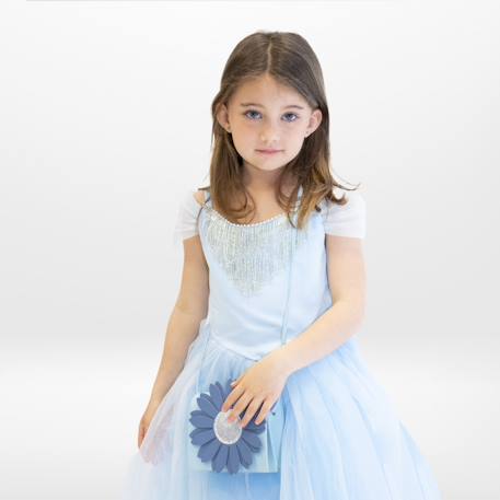Sac bandoulière flora marguerite Bleu+Kaki & beige+Rose & gris 1 - vertbaudet enfant 