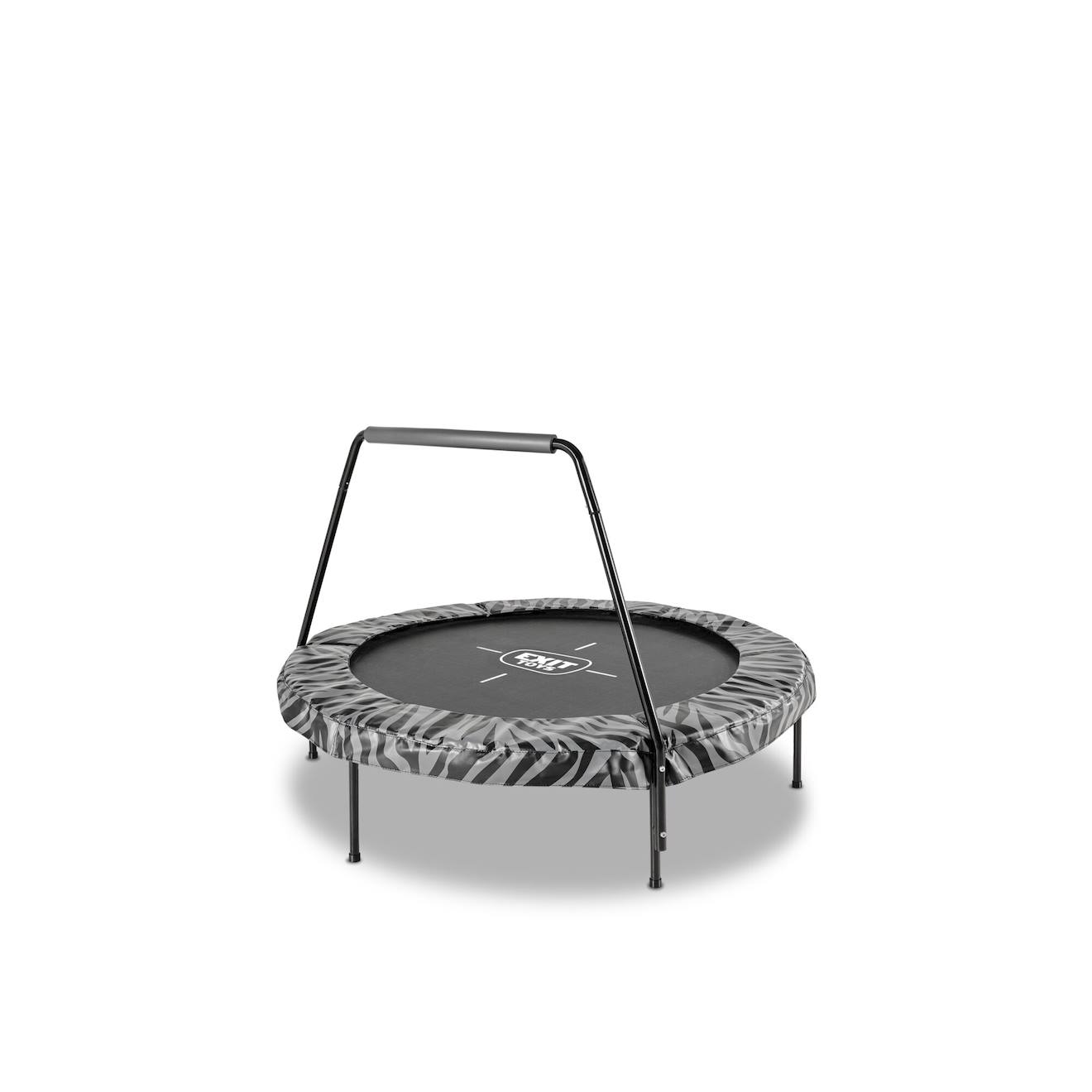 Mini Trampoline Enfant Avec Filet De Sécurité Pour Premiers Sauts En Toute Sérénité Noir/gris
