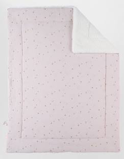 Linge de maison et décoration-Couverture en mousseline et sherpa