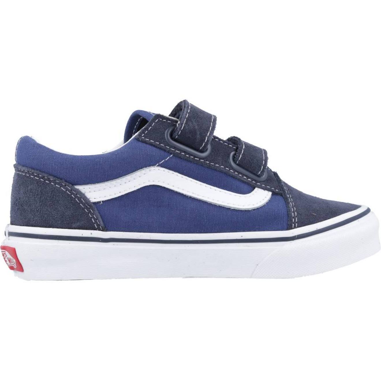 Chaussures Old Skool À Scratch Style Classique Et Confort Enfant Bleu