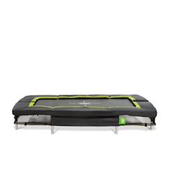 Jouet-Trampoline enterré rectangulaire pour sauts sportifs et intégration discrète au jardin