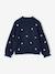 Pull fille manches longues col rond écru+marine+rose 4 - vertbaudet enfant 