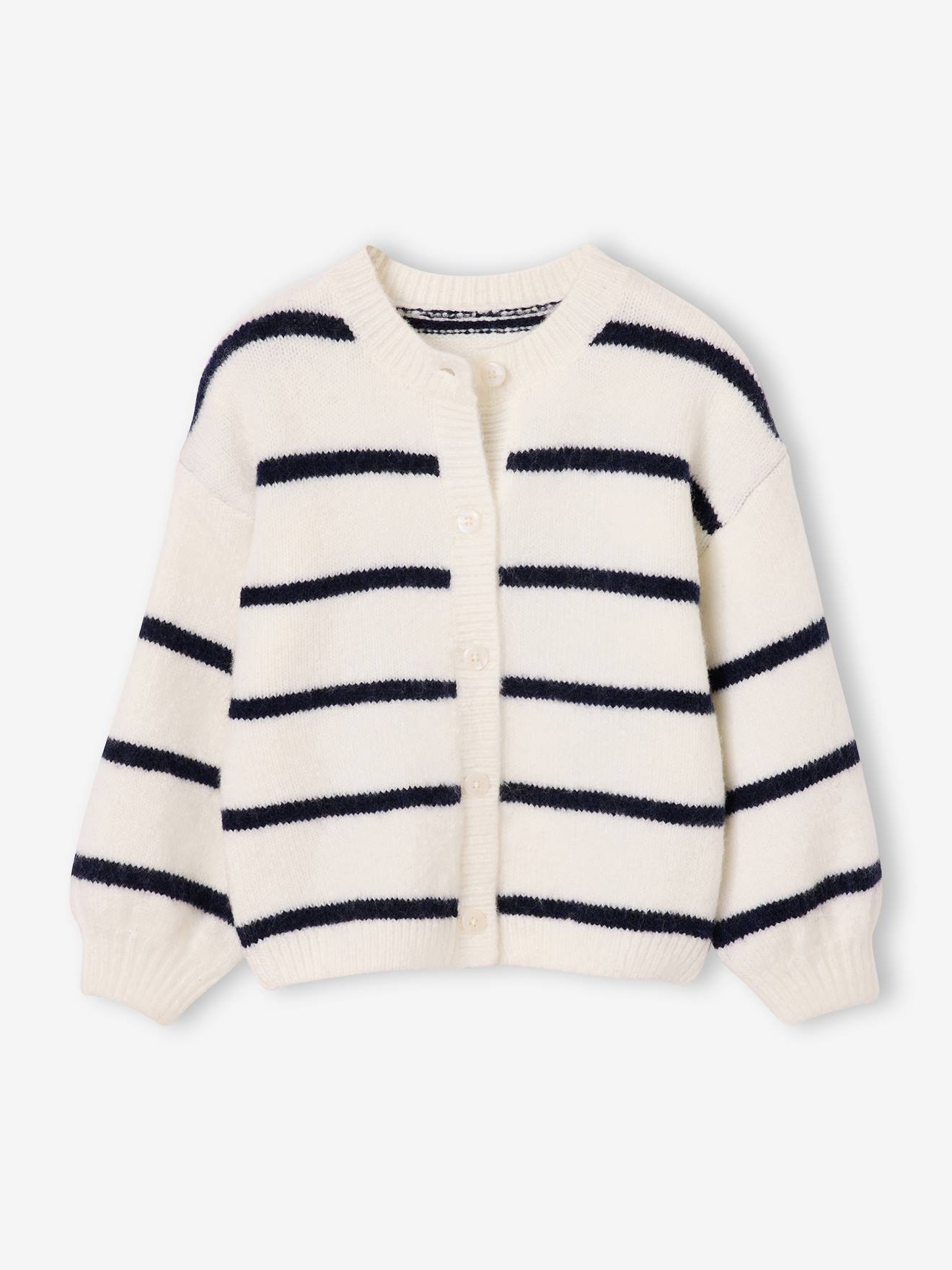 Gilet fille manches longues cru 23$
