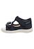 Sandales à bout ouvert « open toe » en tissu paros Bleu foncé- 3 - vertbaudet enfant 