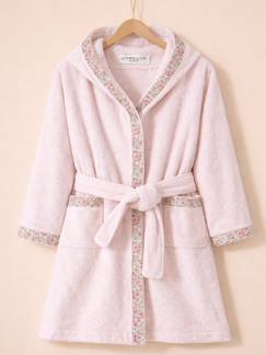 Peignoir enfant en éponge et tissu liberty  - vertbaudet enfant