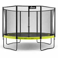 Jouet-Jeux de plein air-Trampoline de jardin ø 360cm + filet de sécurité - punchi 360 vert