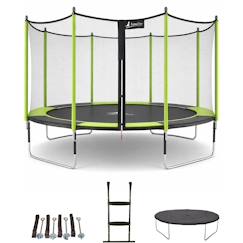Jouet-Trampoline ø 360?cm + filet + échelle + bâche + kit d'ancrage - jumpi 360