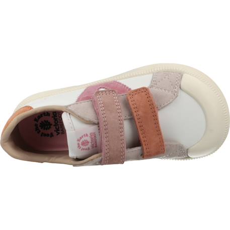 Basket enfant cuir enfant cuir oliver barefoot Bleu+Bleu azul+Rose 18 - vertbaudet enfant 