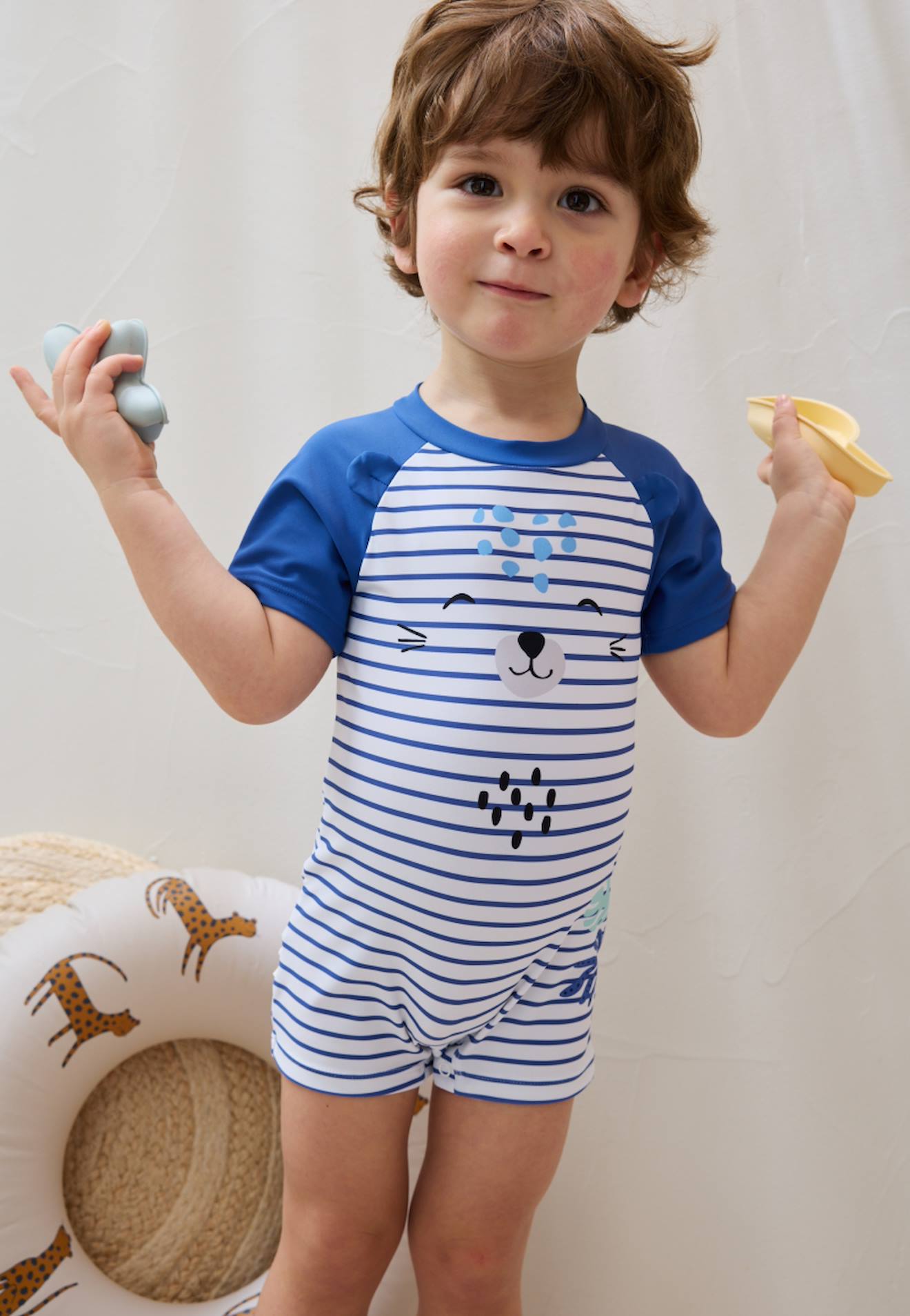 Combishort De Bain Bébé Brasilia Bleu