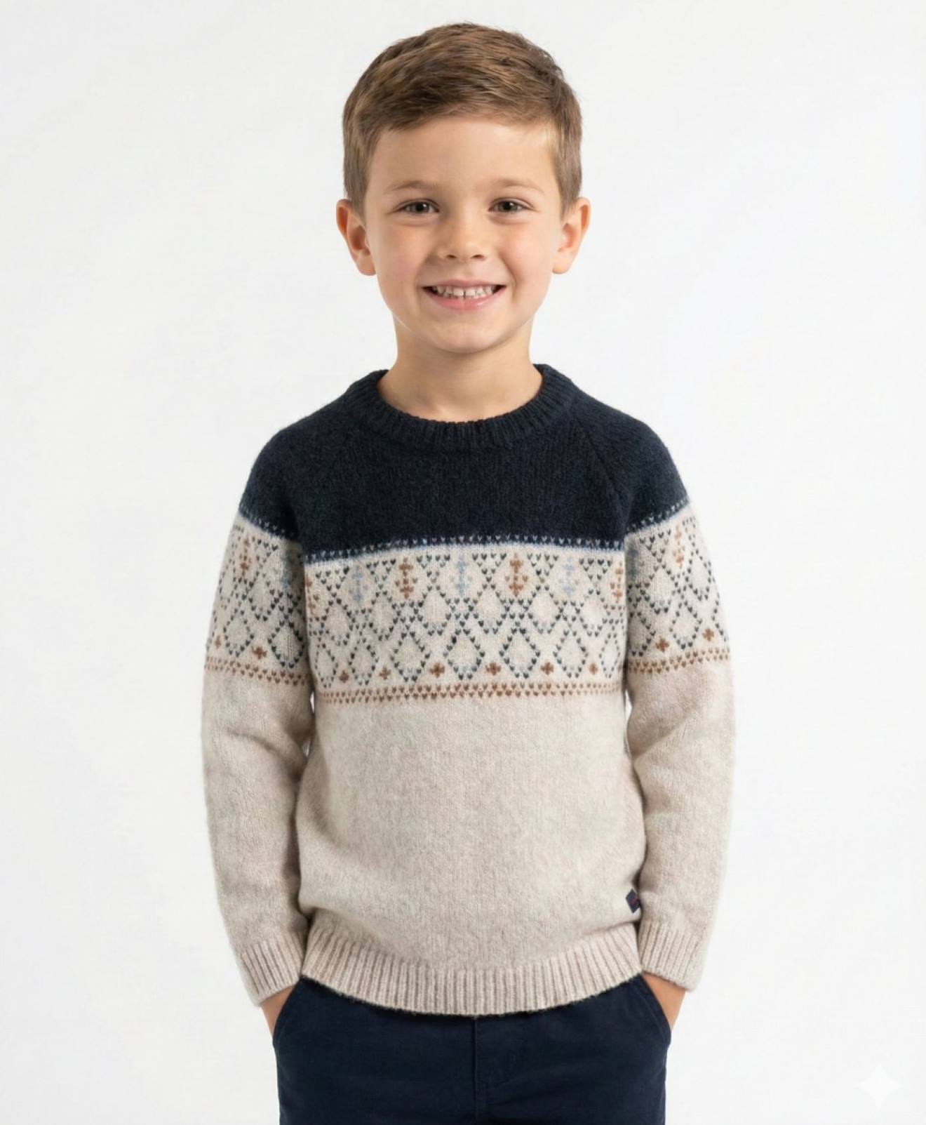 Pull Garçon Beige Chine Pull Garçon Beige Chine
