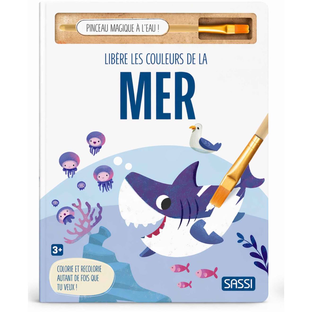 Coloriage À L'eau Pinceau Magique Mer