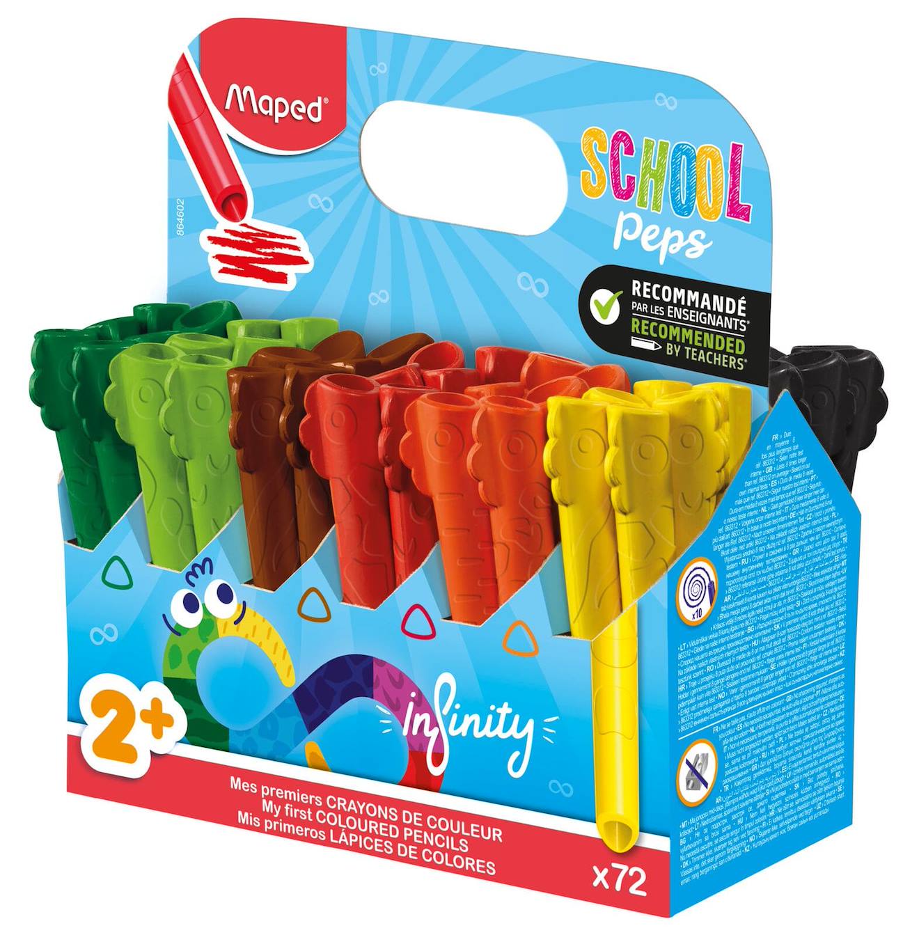 Crayons De Couleur Jumbo Infinity Multicolore