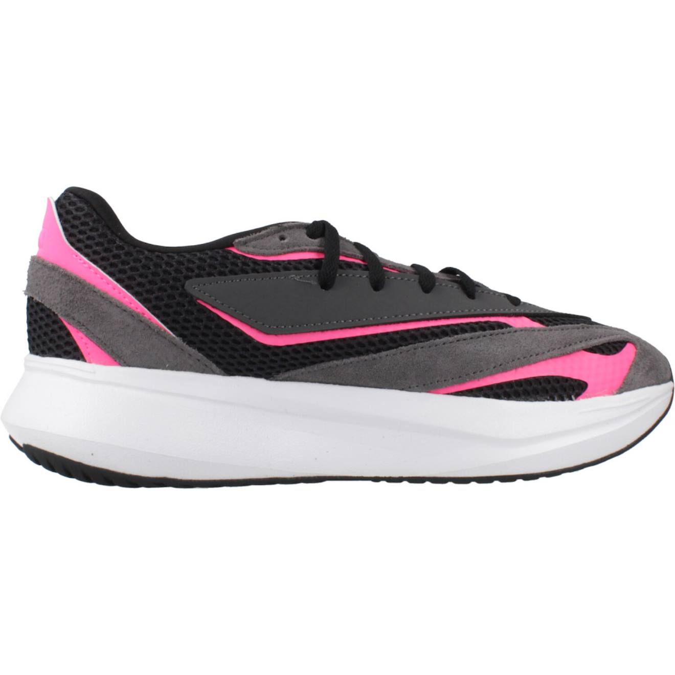 Basket Fille En Cuir Et Textile Running Lacet Noir Black 44 €