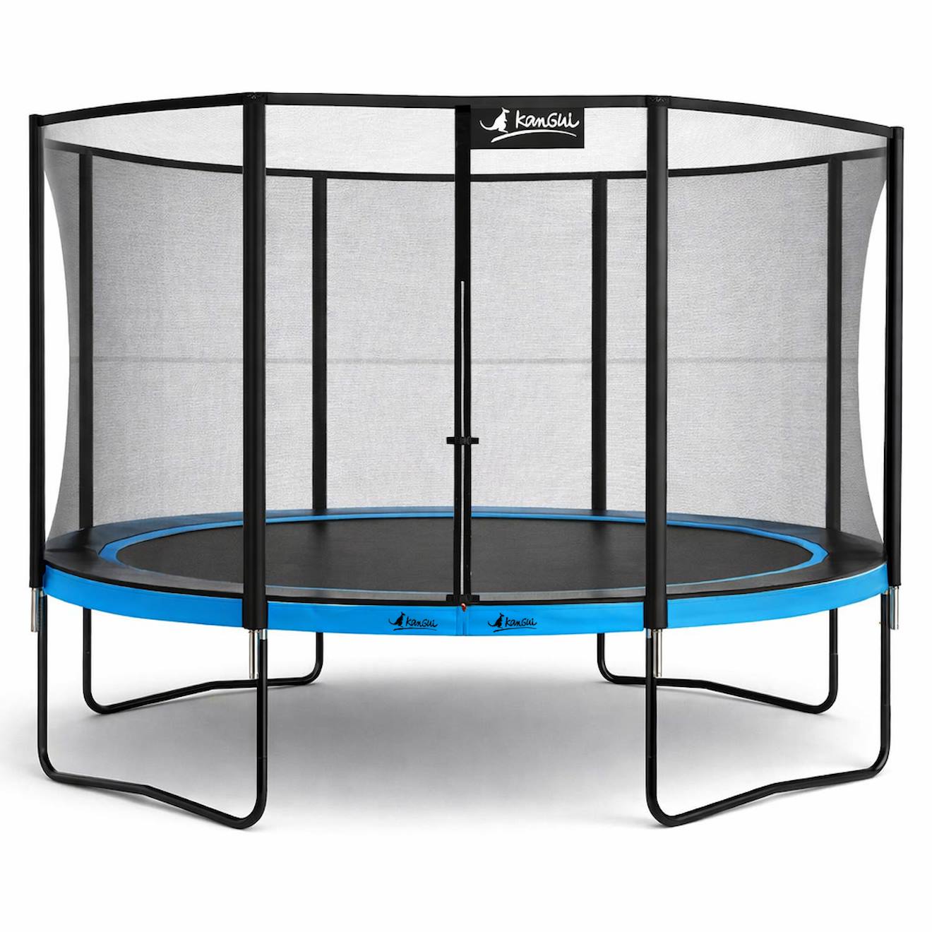 Trampoline De Jardin Ø 360cm + Filet De Sécurité - Punchi 360 Bleu Bleu
