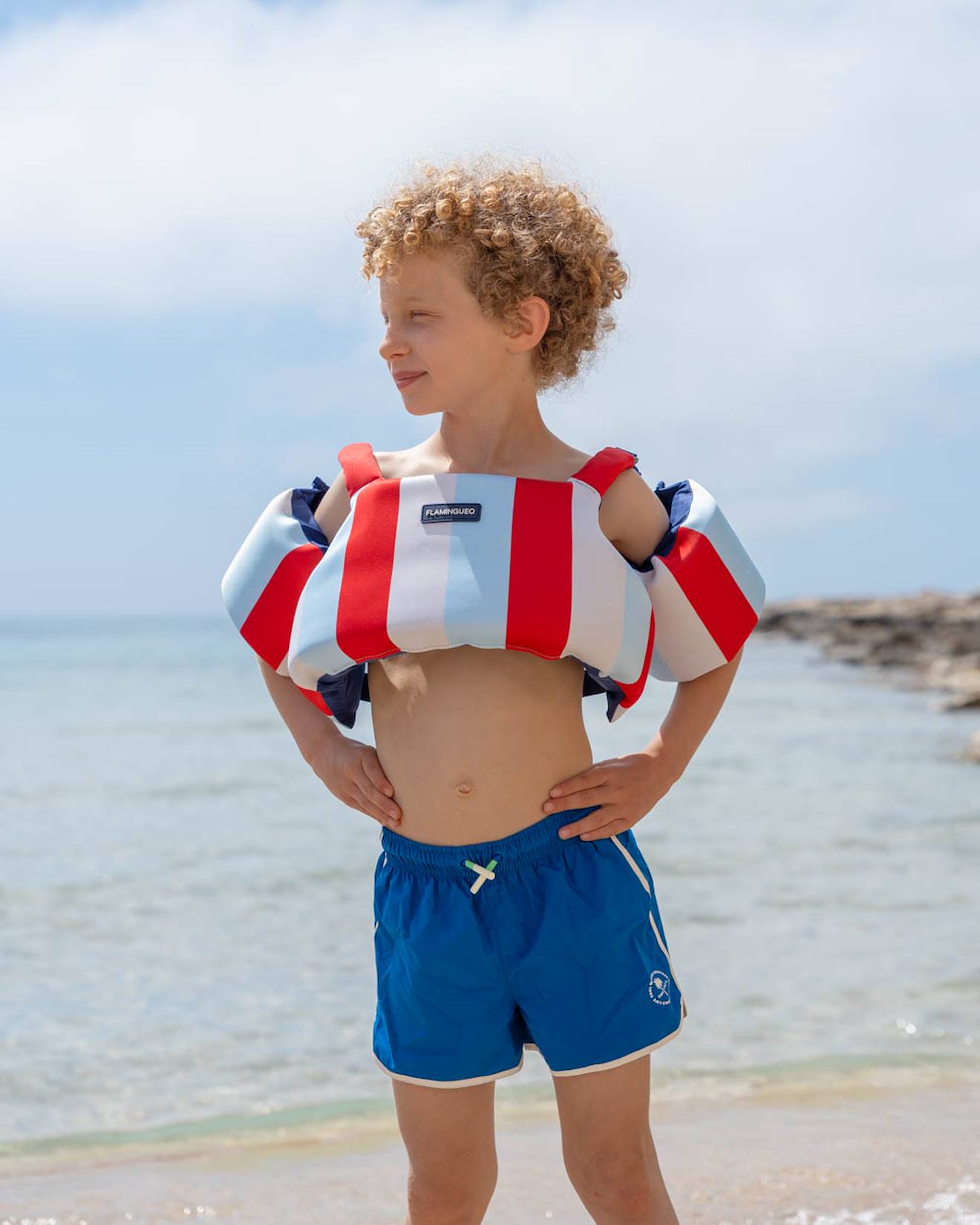Gilet De Natation Avec Brassards Enfants Multi Coloured