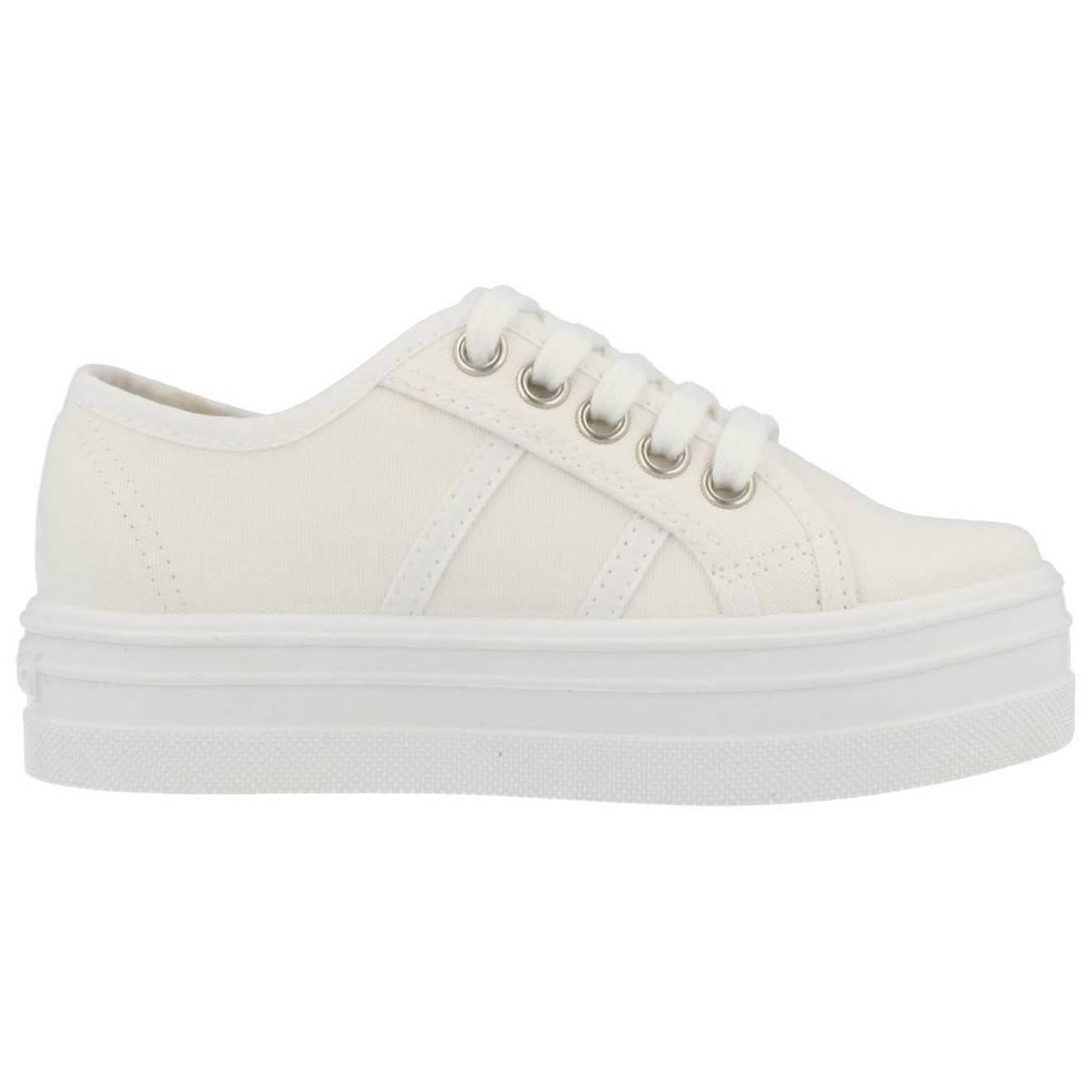 Basket À Lacet Fille Blanc