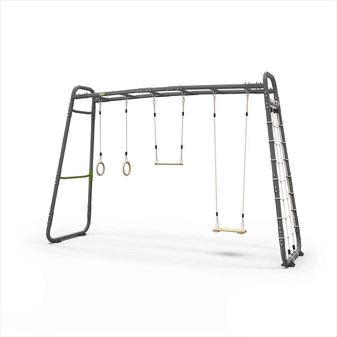 Parcours Sportif Enfant Extérieur – Barres De Traction Jardin Getset Monkeybar Mb310 Gris