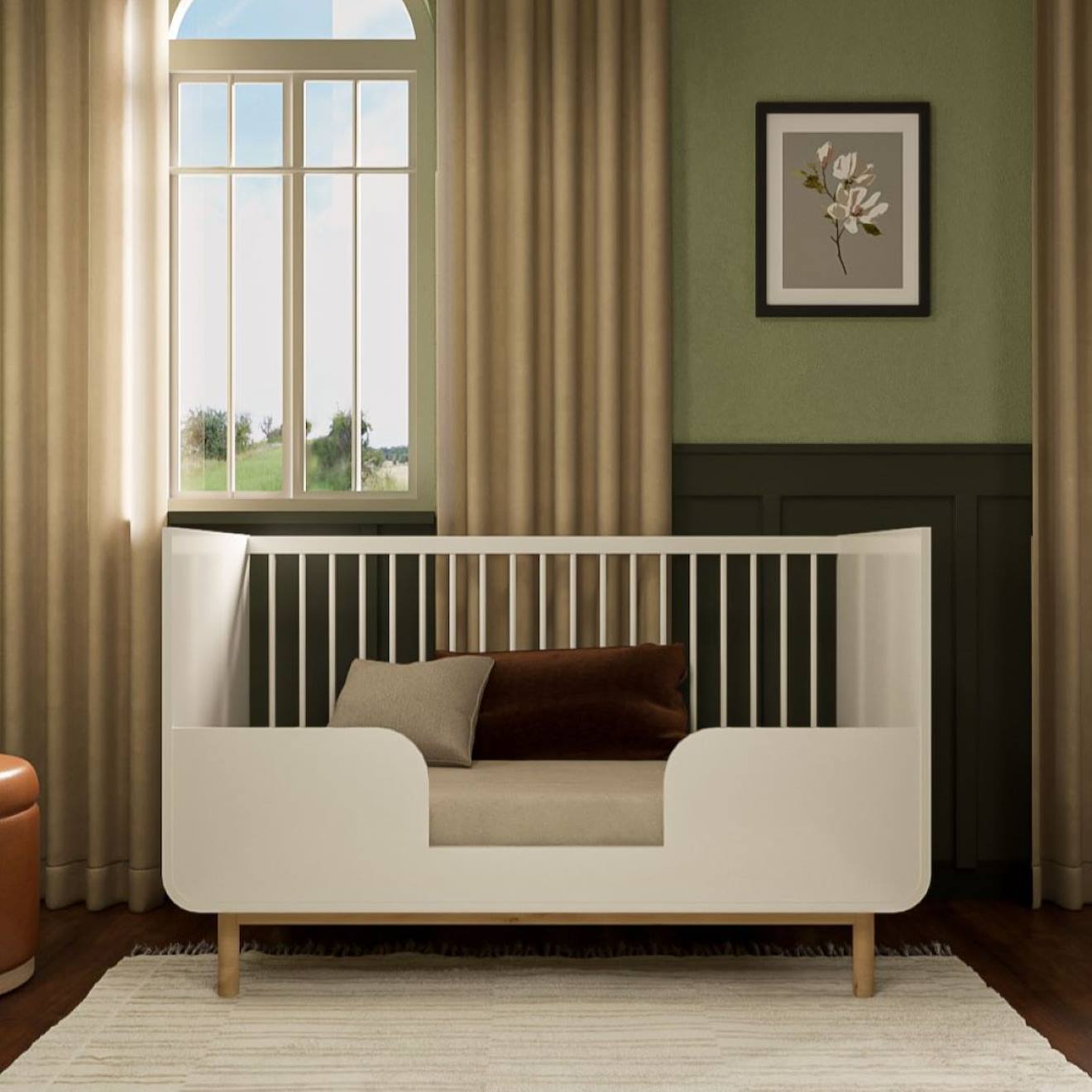 Lit Évolutif Montessori Bébé Sasha Blanc