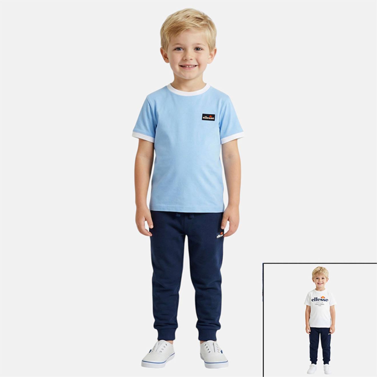 Pack De 2 T-shirts Et 1 Pantalon De Jogging Garcon Bleu