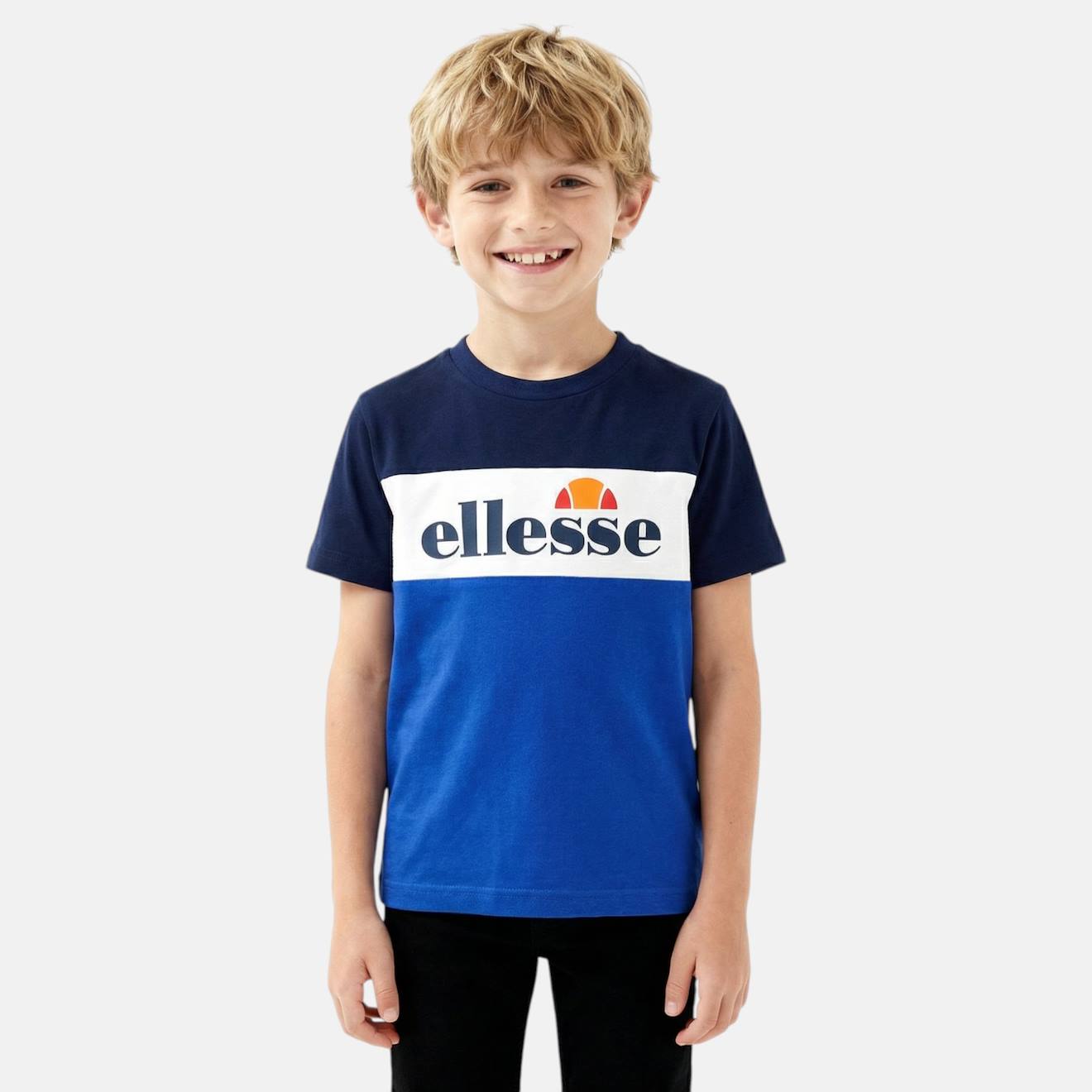 T-shirt Manches Courtes Garçon Avec Imprimé Bleu
