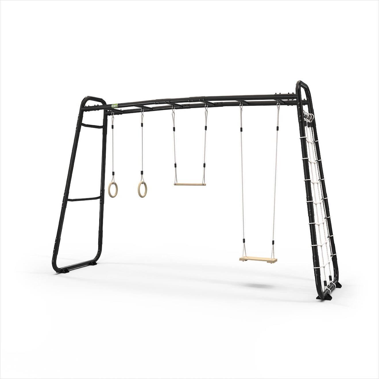 Parcours Sportif Enfant Extérieur – Barres De Traction Jardin Getset Monkeybar Mb310 Noir