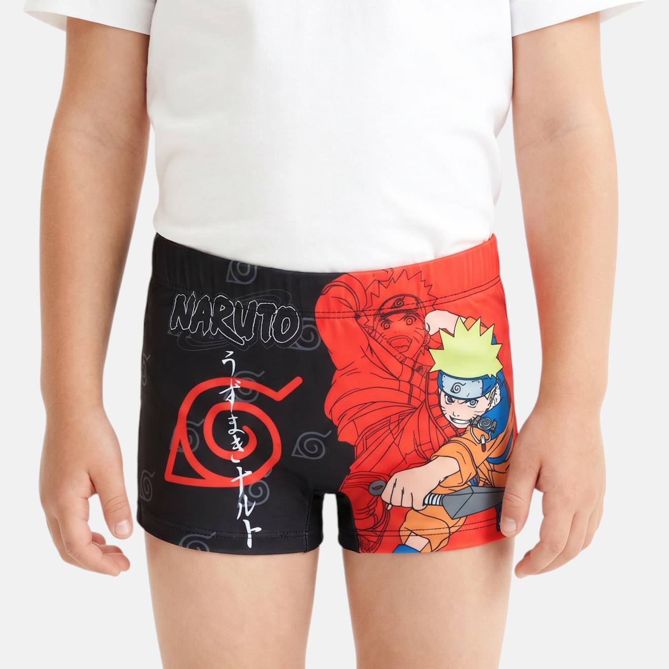 Boxer De Bain Garçon Naruto Noir