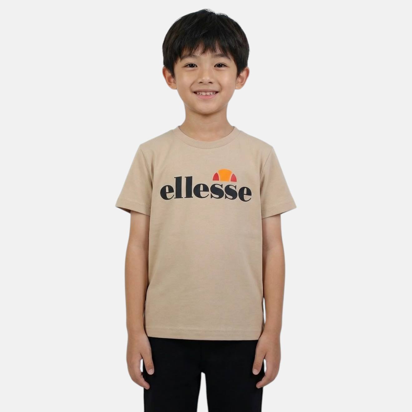 T-shirt Manches Courtes Garçon Avec Imprimé Beige T-shirt Manches Courtes Garçon Avec Imprimé Beige