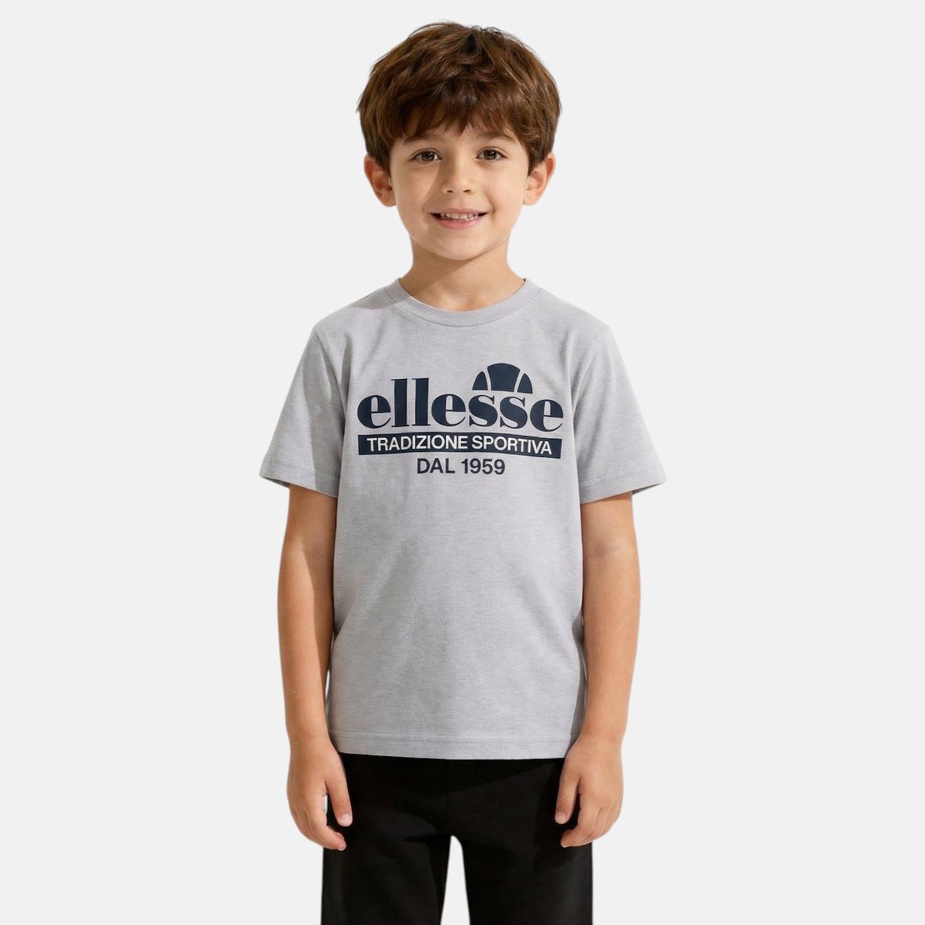 T-shirt Manches Courtes Garçon Avec Imprimé Gris T-shirt Manches Courtes Garçon Avec Imprimé Gris