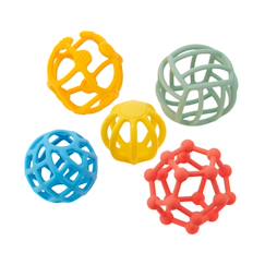 Jouet-Lot de 5 flexi balles - arc-en-ciel