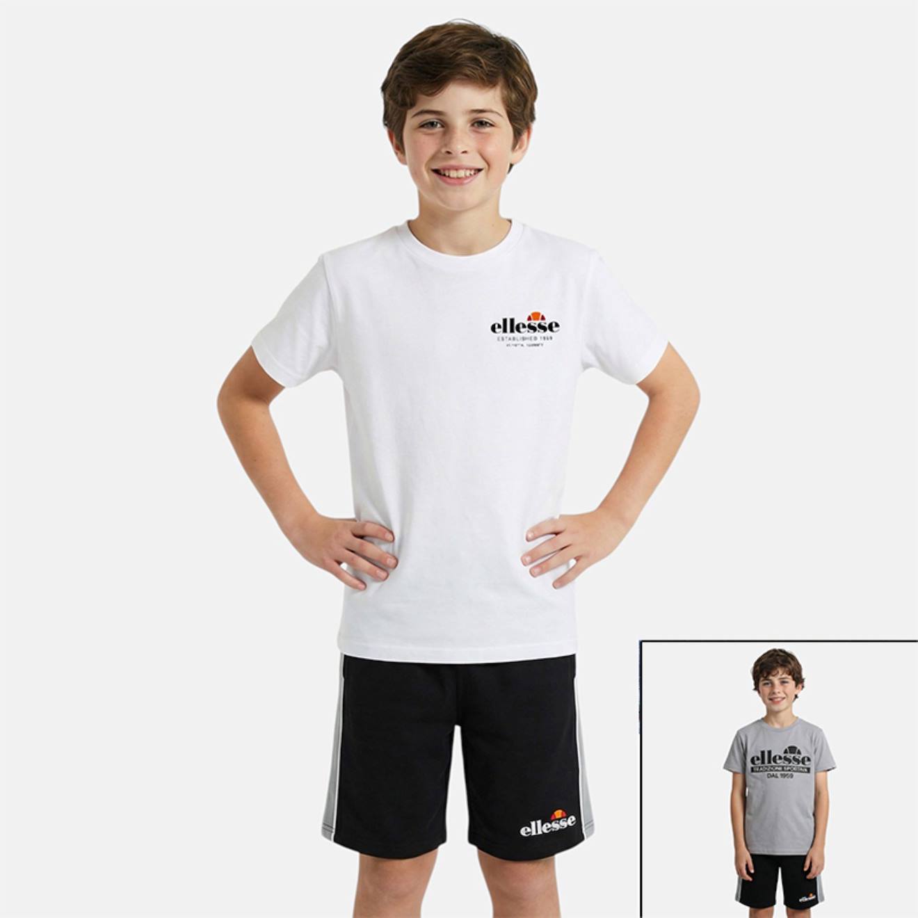 Pack De 2 T-shirts Et Short Garçon Noir