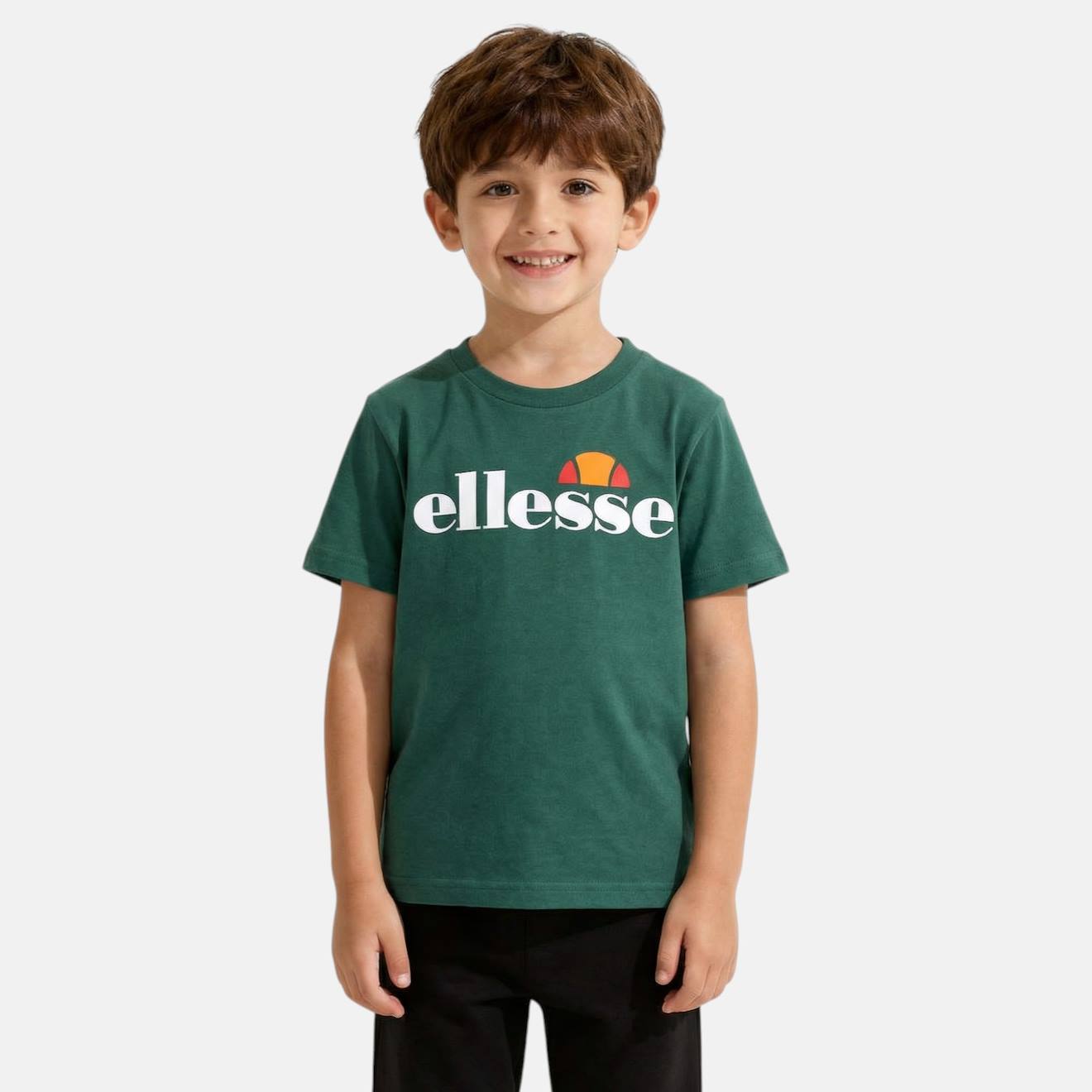 T-shirt Manches Courtes Garçon Avec Imprimé Vert